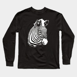 White Zebra Long Sleeve T-Shirt